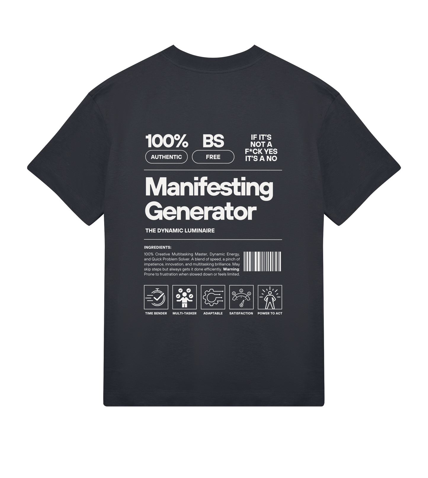 Mani Gen Premium Off-Black Unisex Tee