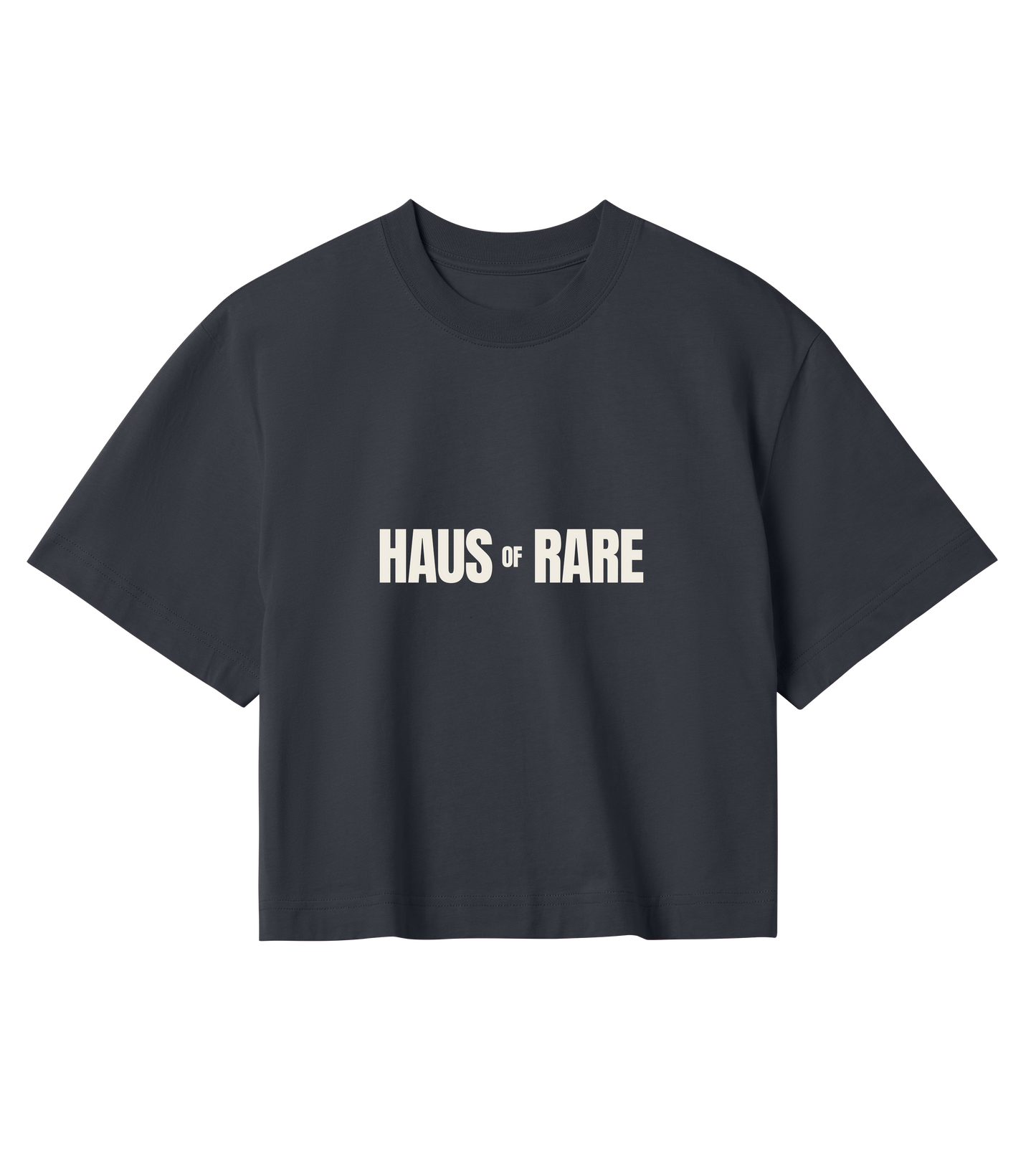 Haus of Rare Print Crop Tee - Black
