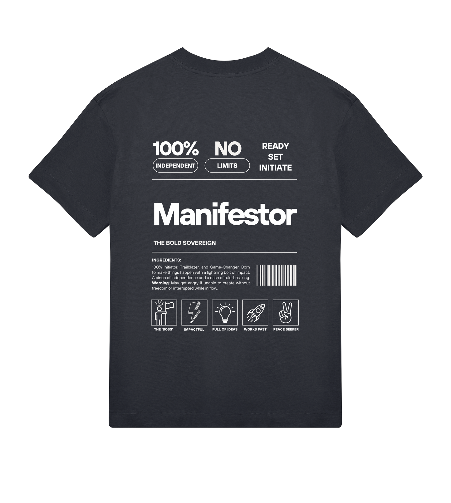 Manifestor Premium Off-Black Unisex Tee