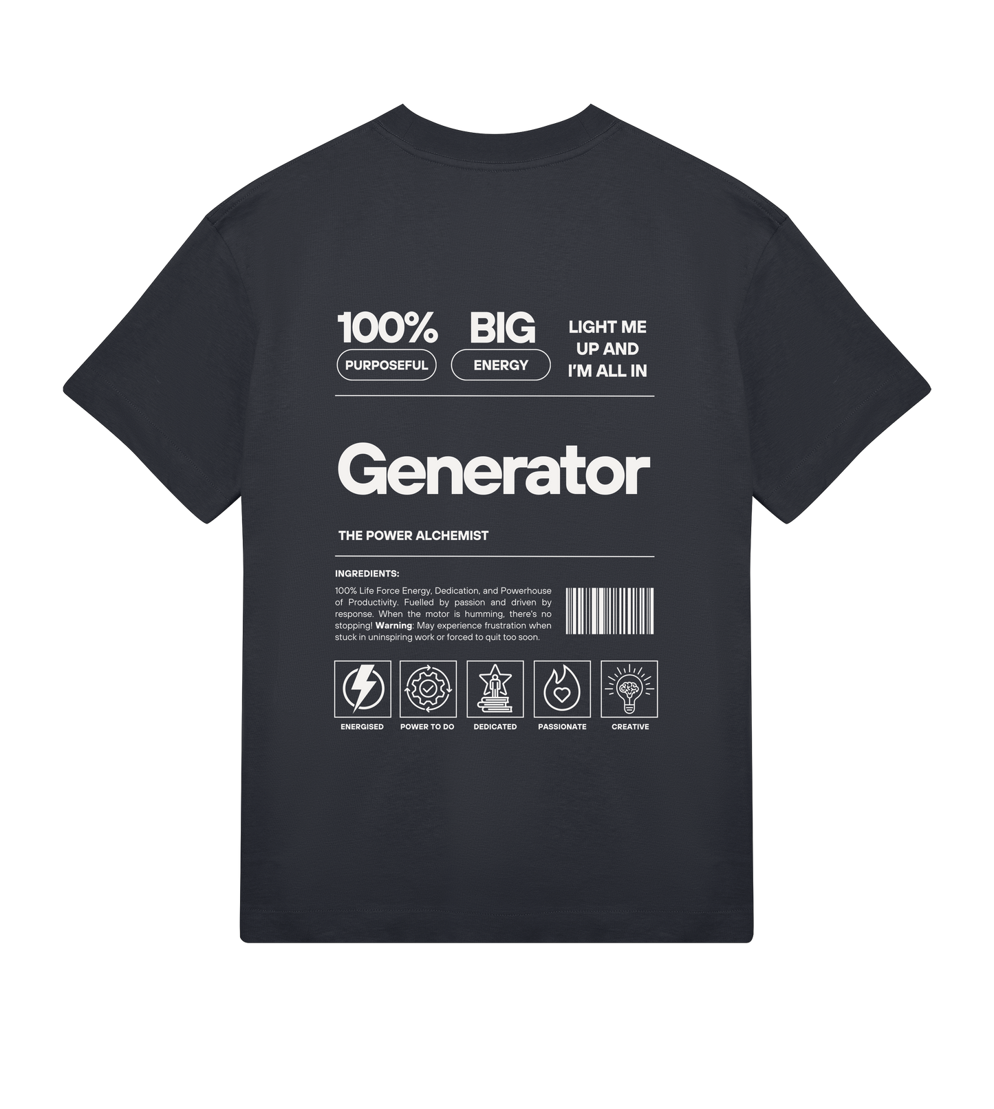 Generator Premium Off-Black Unisex Tee